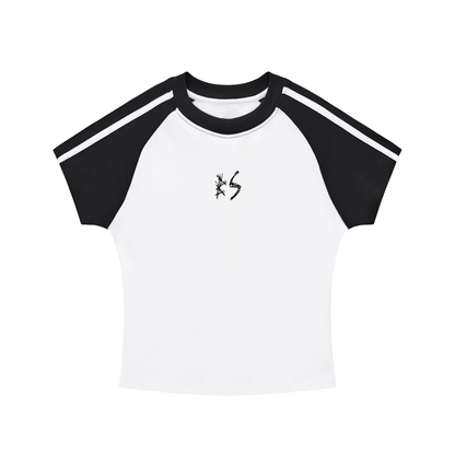 BS Raglan Sleeve Crop Top